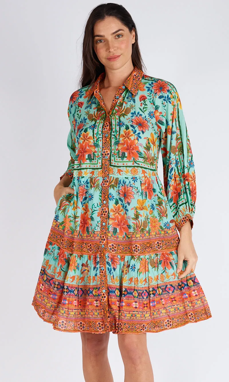 Rayon Modal Tiered Dress Miller, More Colours