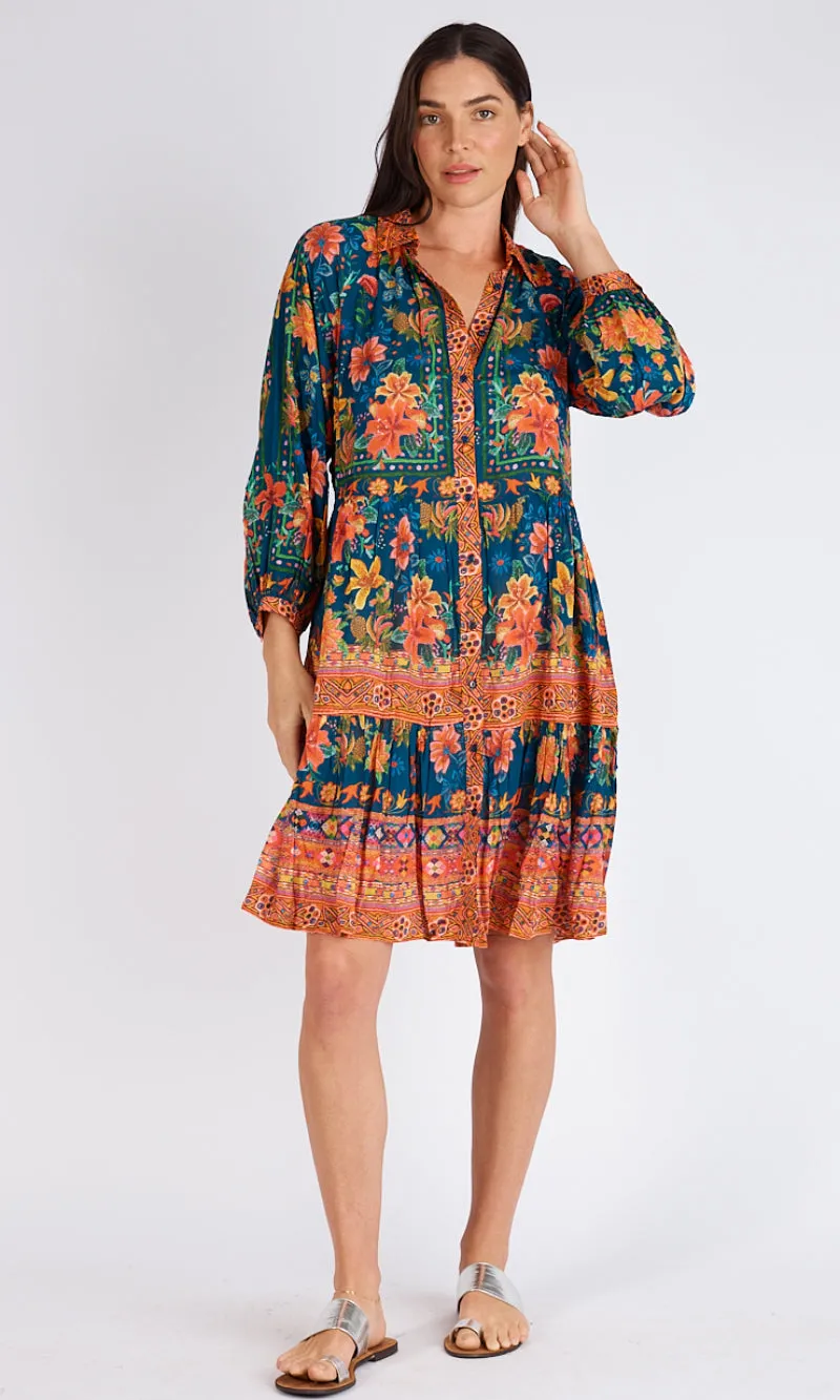 Rayon Modal Tiered Dress Miller, More Colours