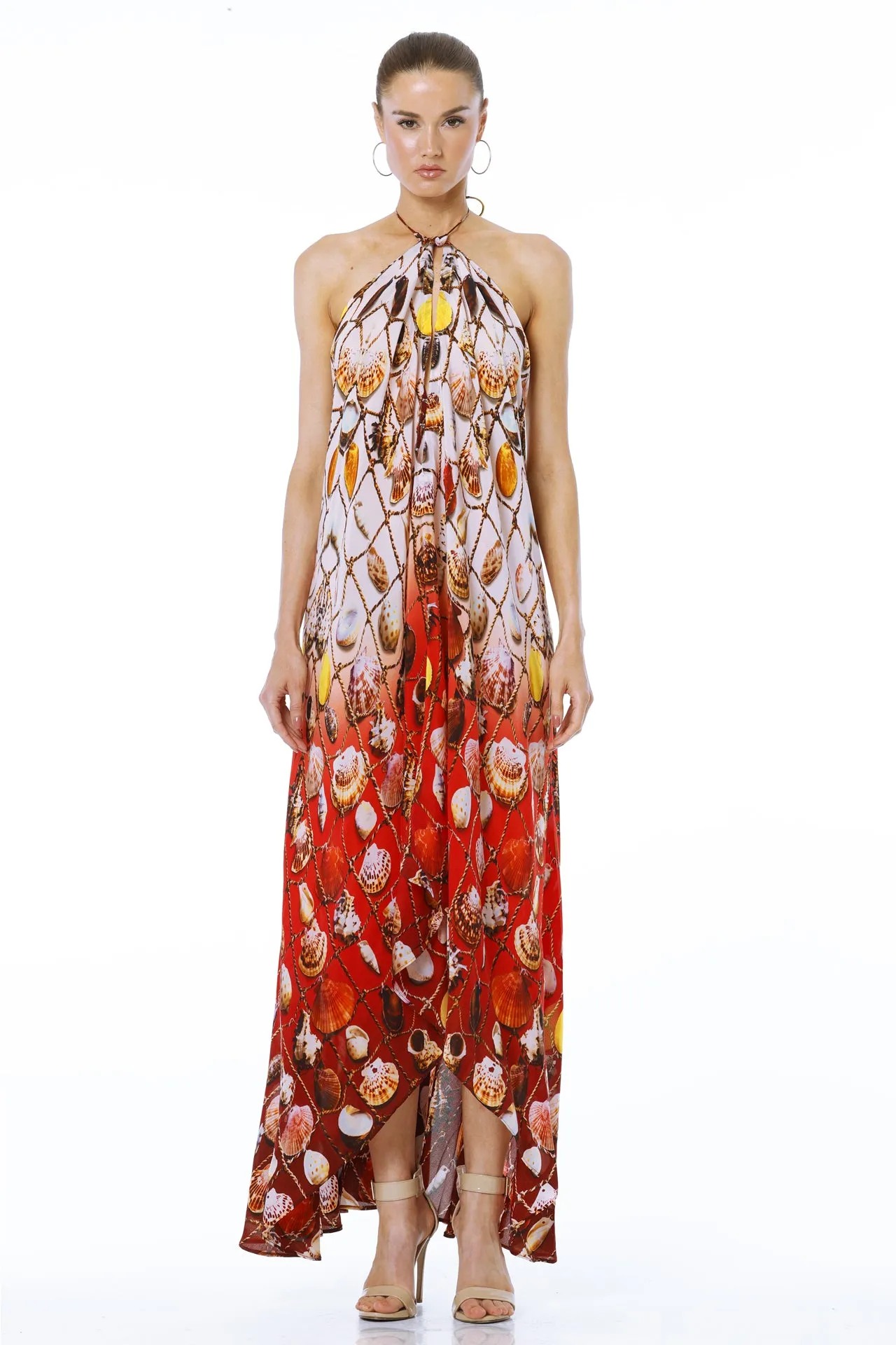Red Beach Maxi Dress