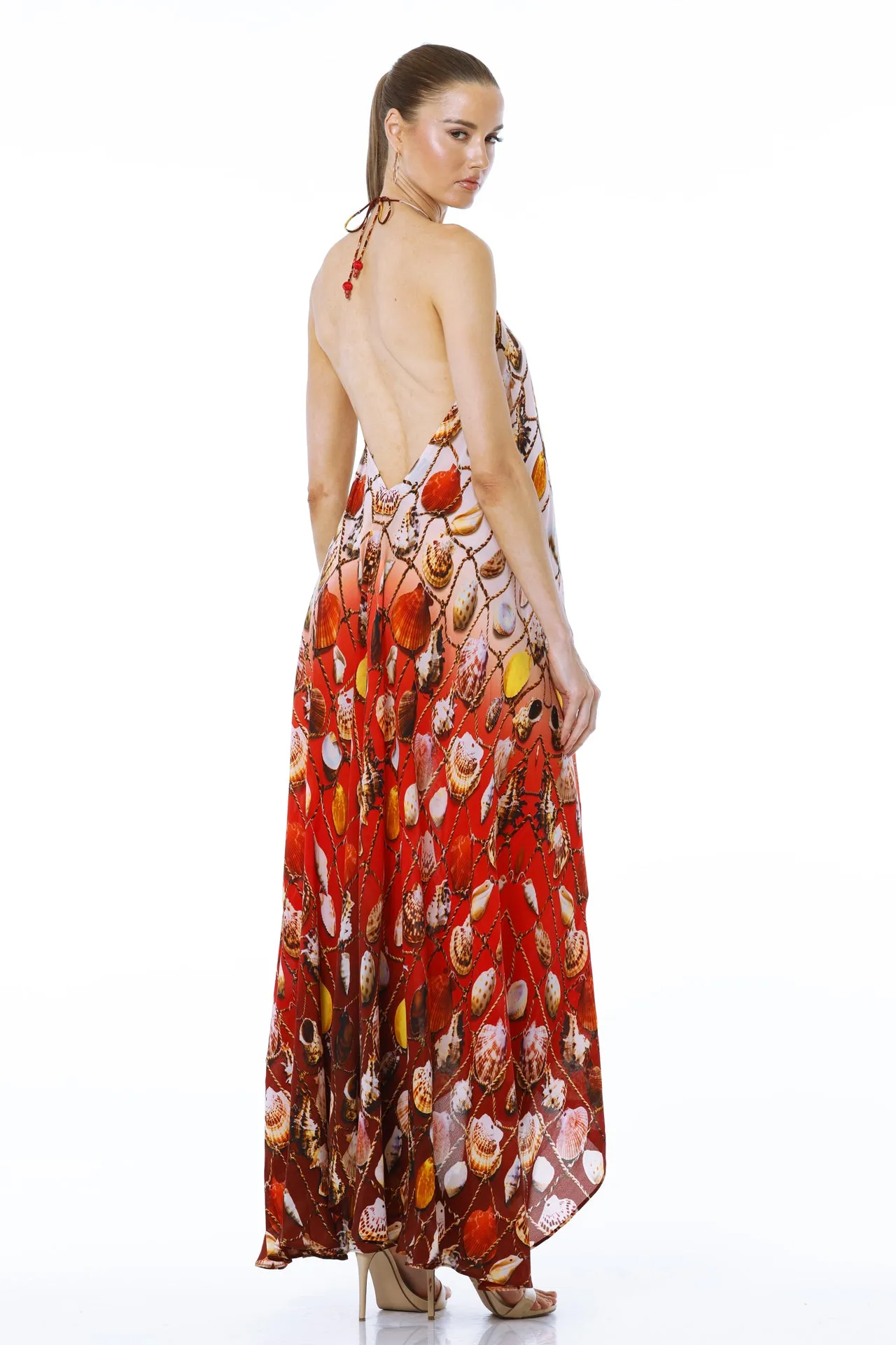 Red Beach Maxi Dress