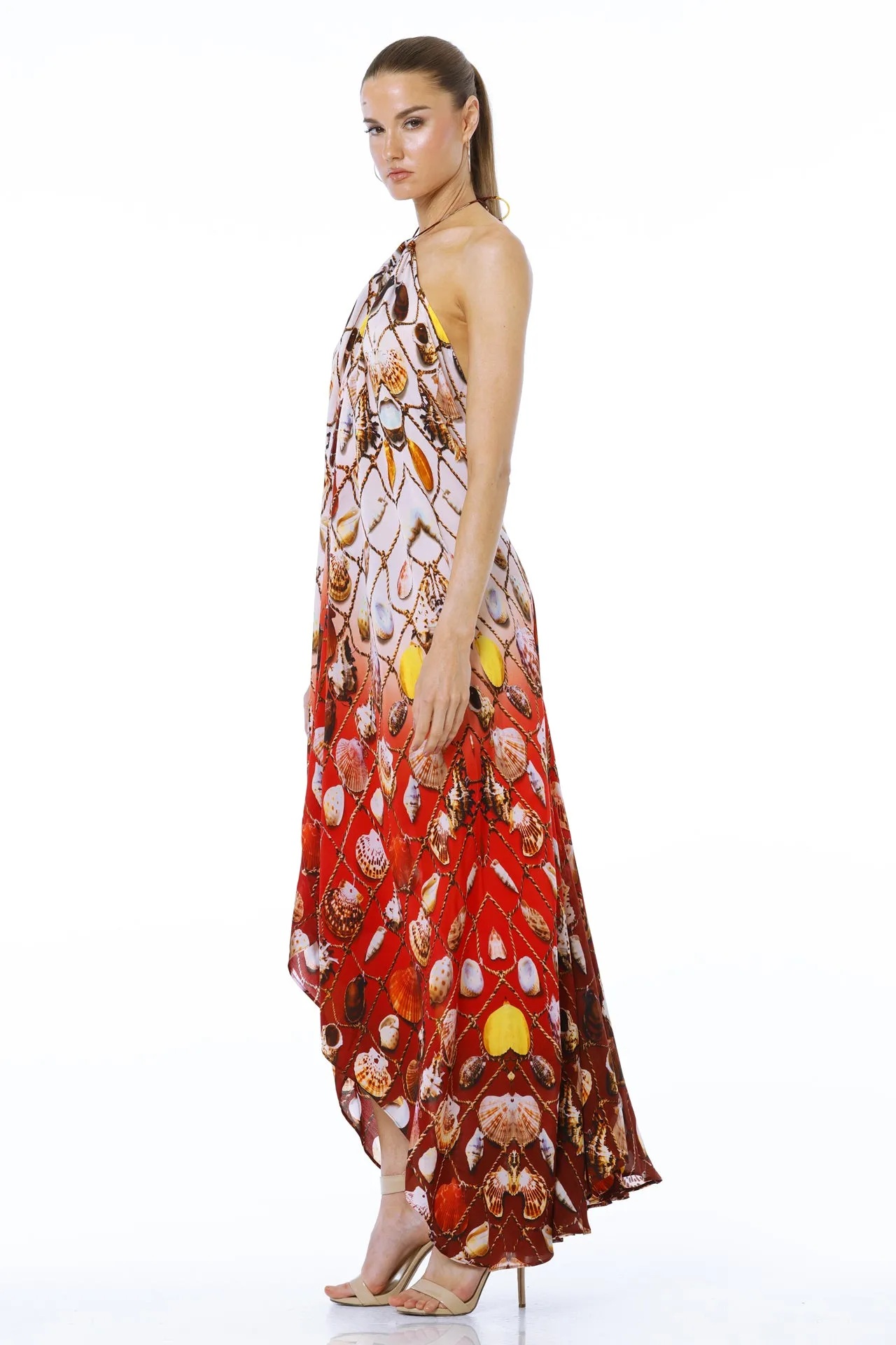 Red Beach Maxi Dress