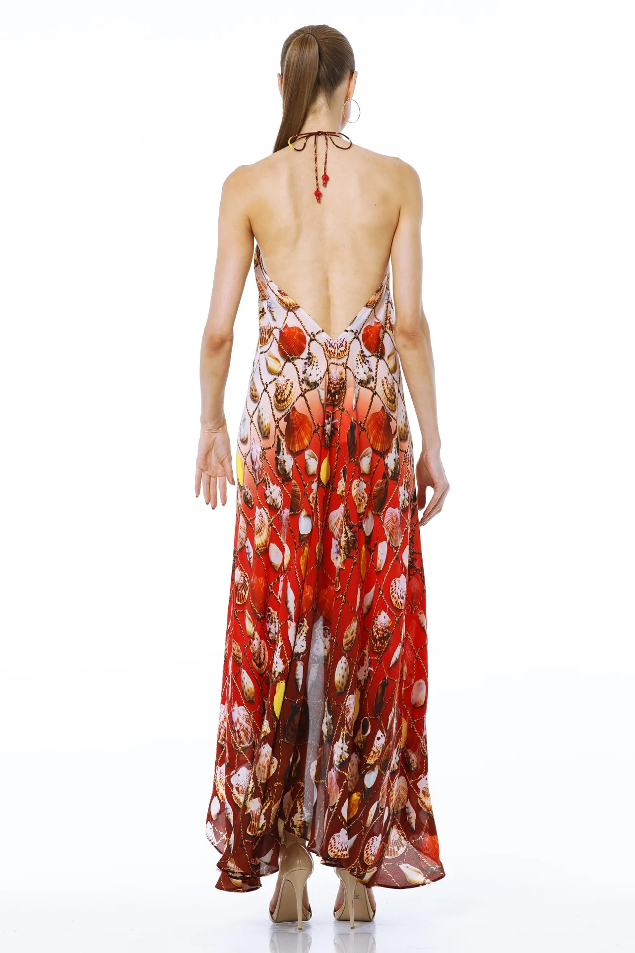 Red Beach Maxi Dress