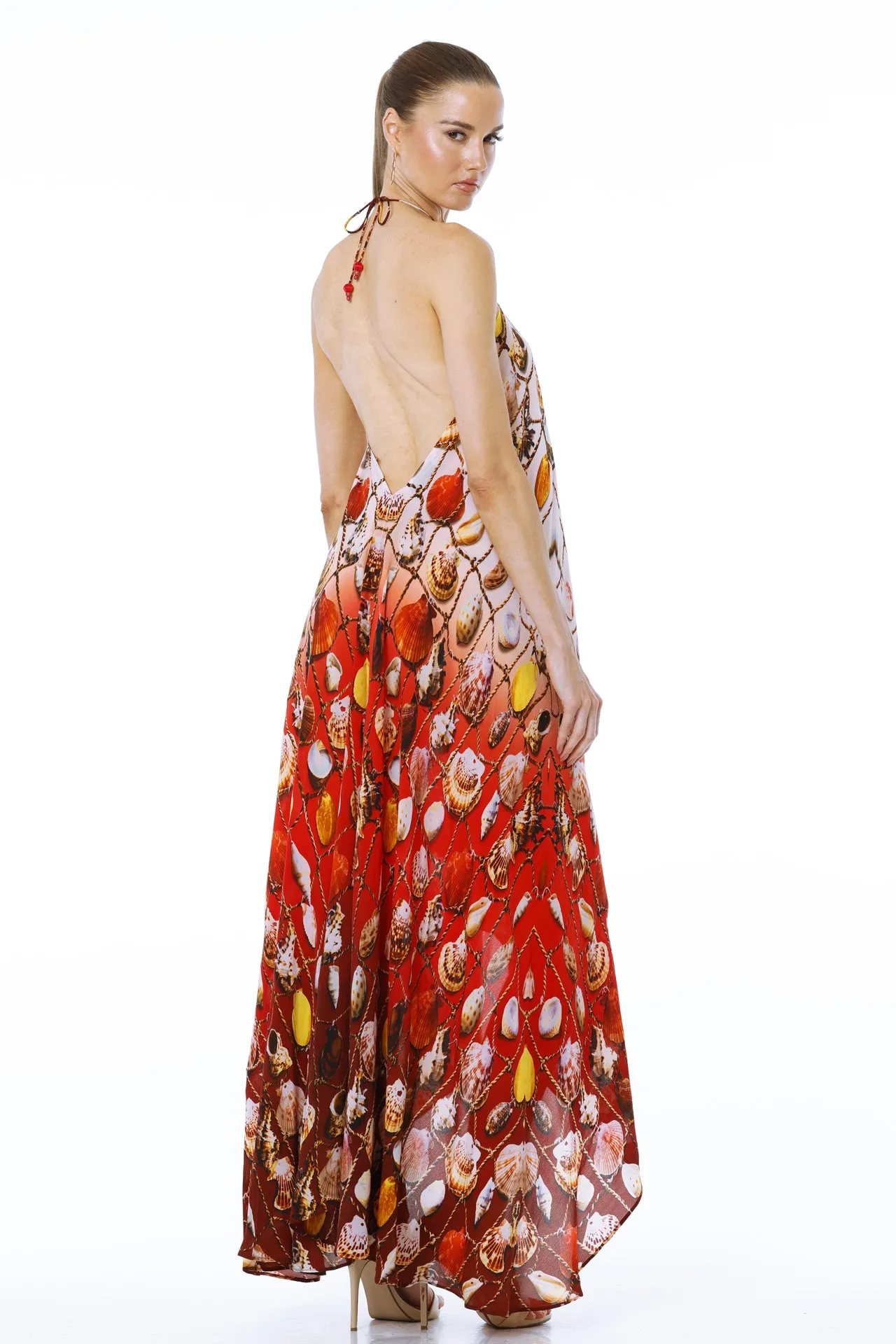 Red Beach Maxi Dress