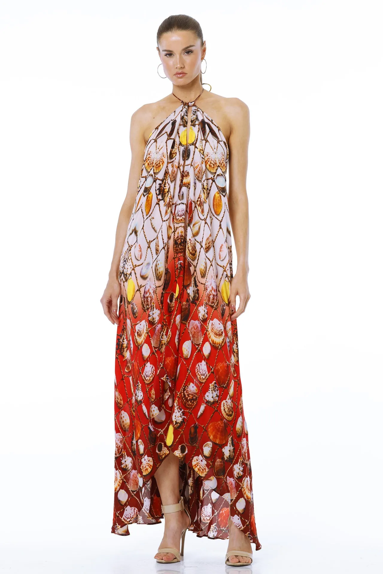 Red Beach Maxi Dress