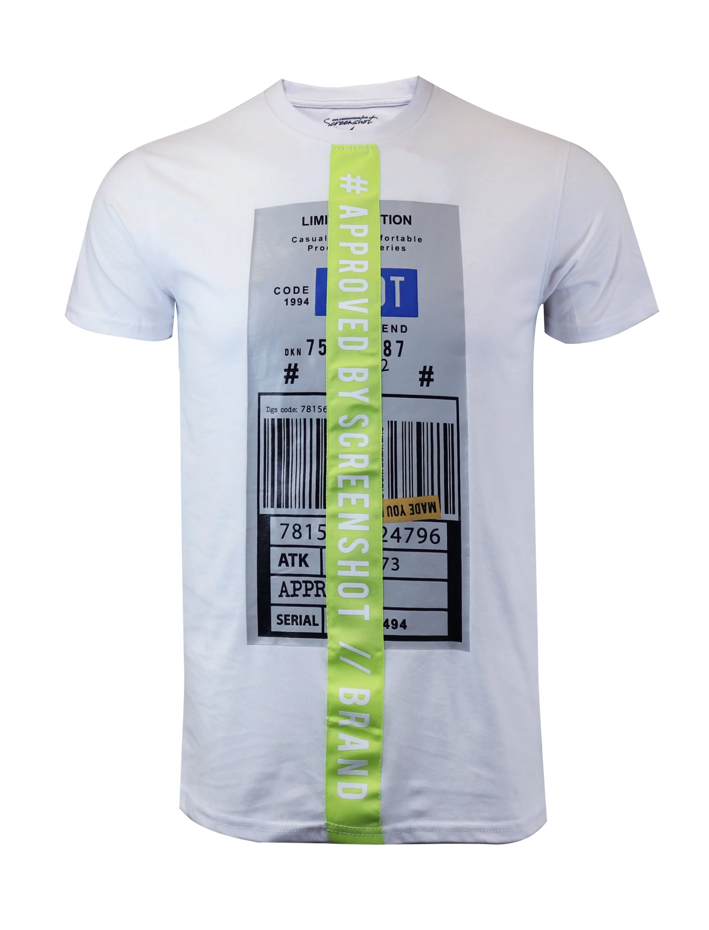 S11008-APPROVED BY SCREENSHOT T-SHIRTS (WHITE)