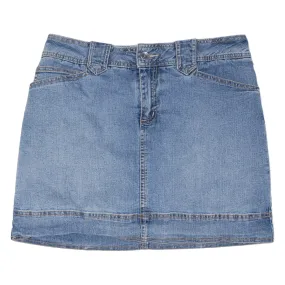 ST JOHNS BAY Womens Skort Skirt Blue Short 90s M