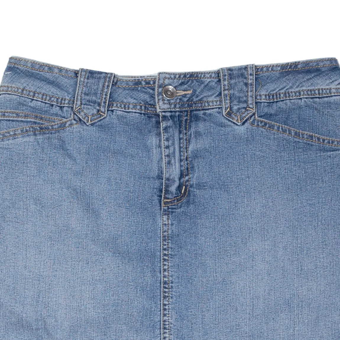 ST JOHNS BAY Womens Skort Skirt Blue Short 90s M