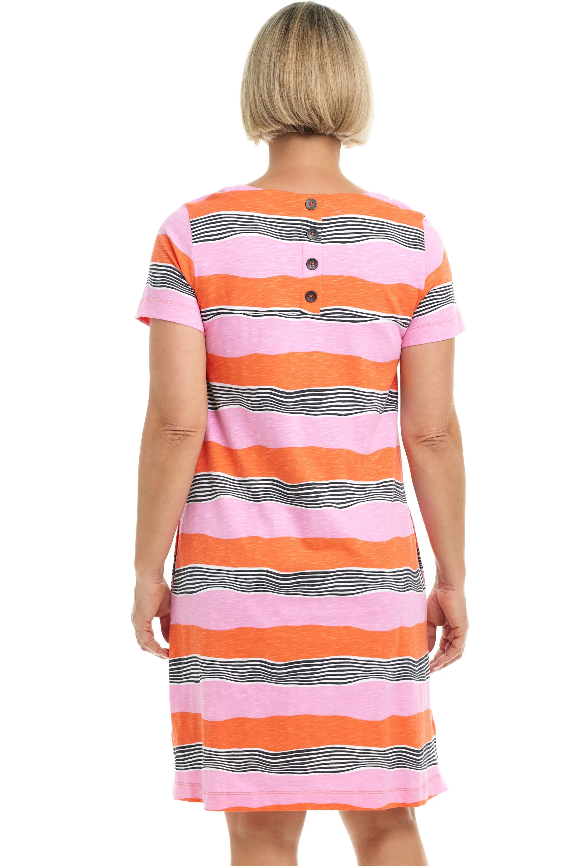Sunny Stripes Cotton Dress