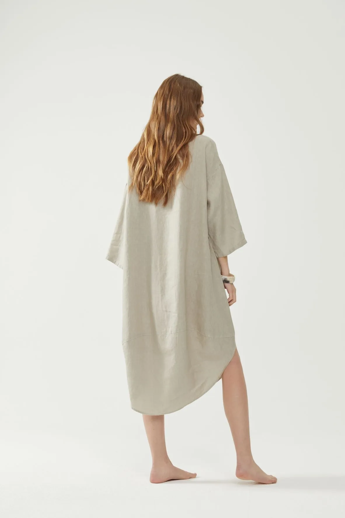 Tulip Dress Beige