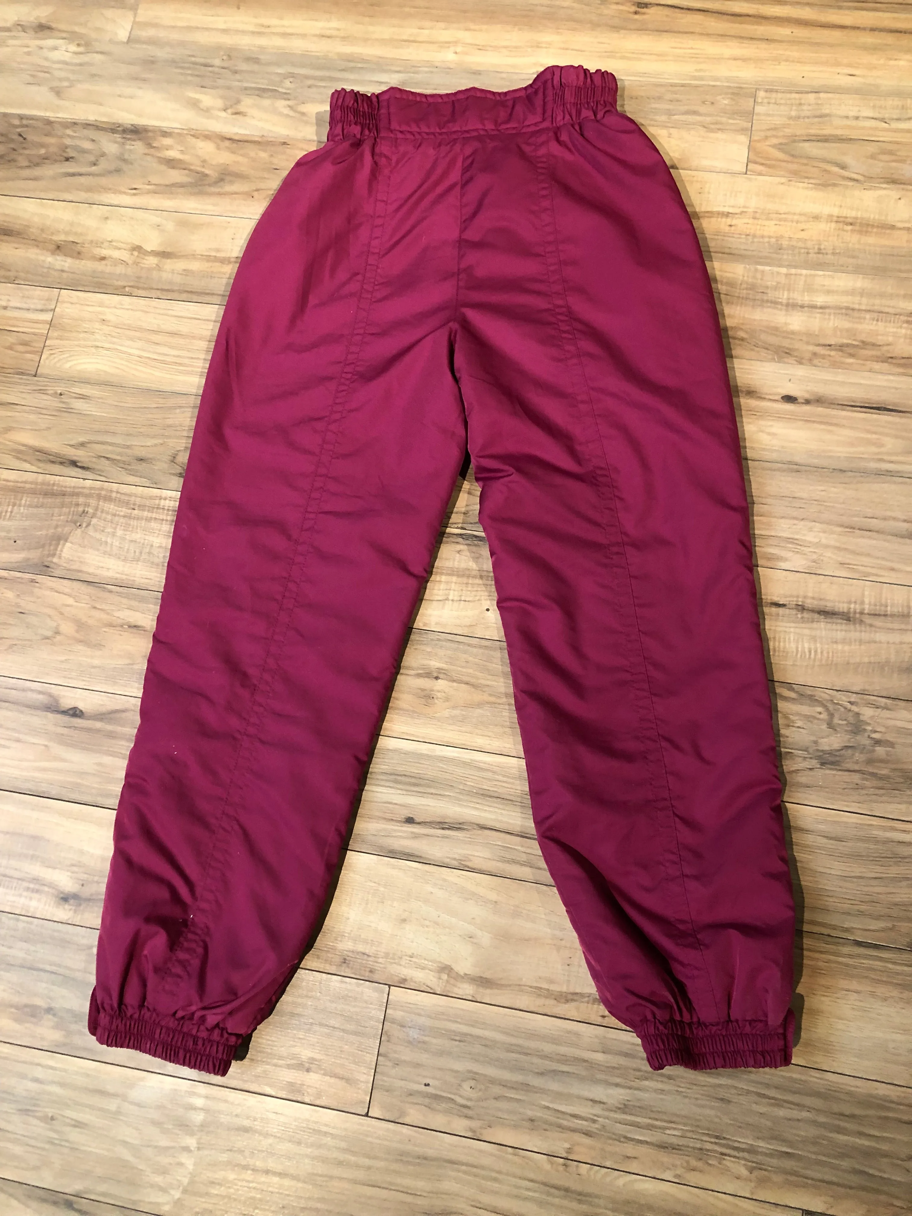 Vintage Olympic 1980’s Collini Pink Two Piece Ski Suit, Size 12