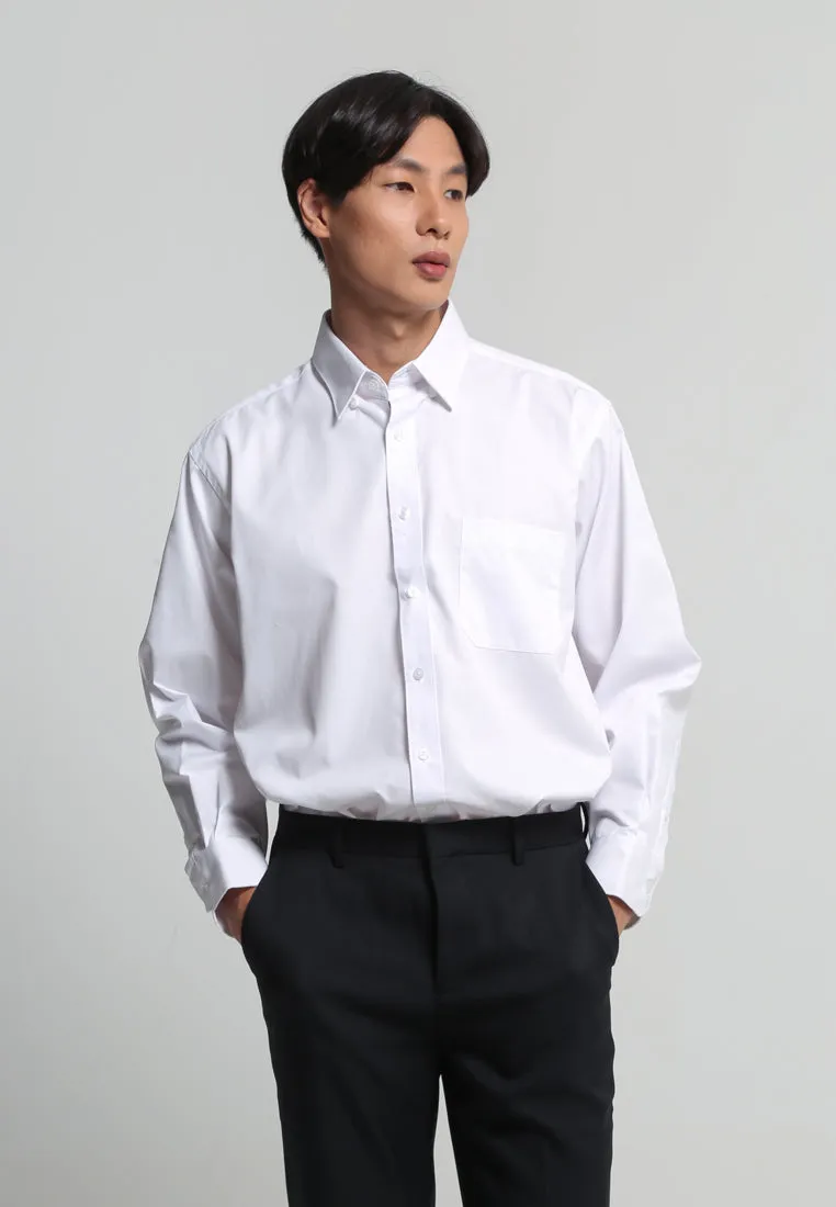 White White Regular Fit Long Sleeve Shirt