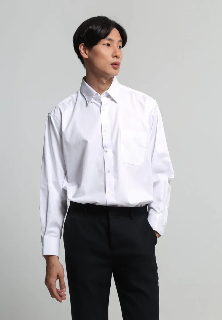 White White Regular Fit Long Sleeve Shirt