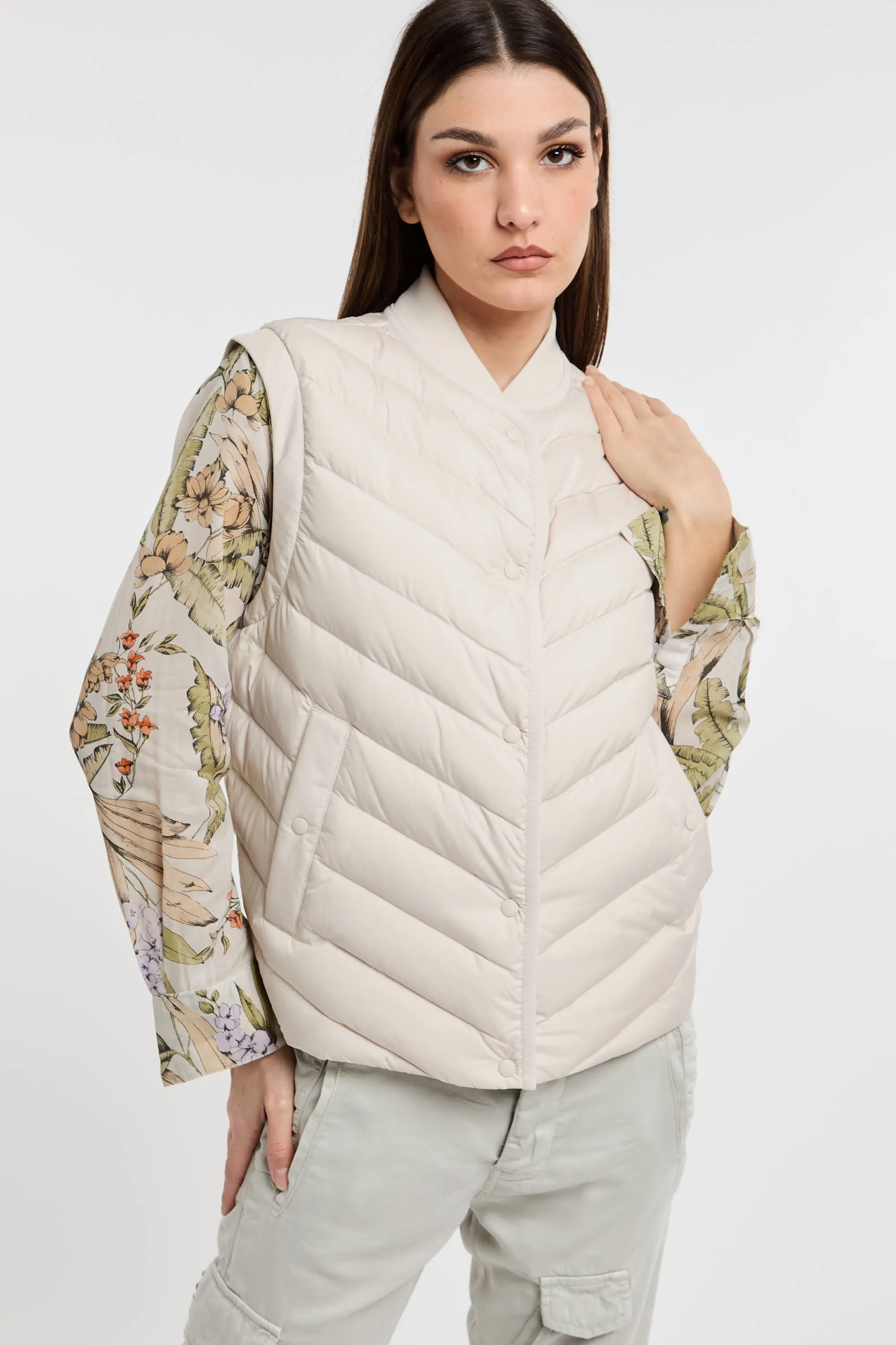 Woolrich Piumino Smanicato  in microfibra 5758
