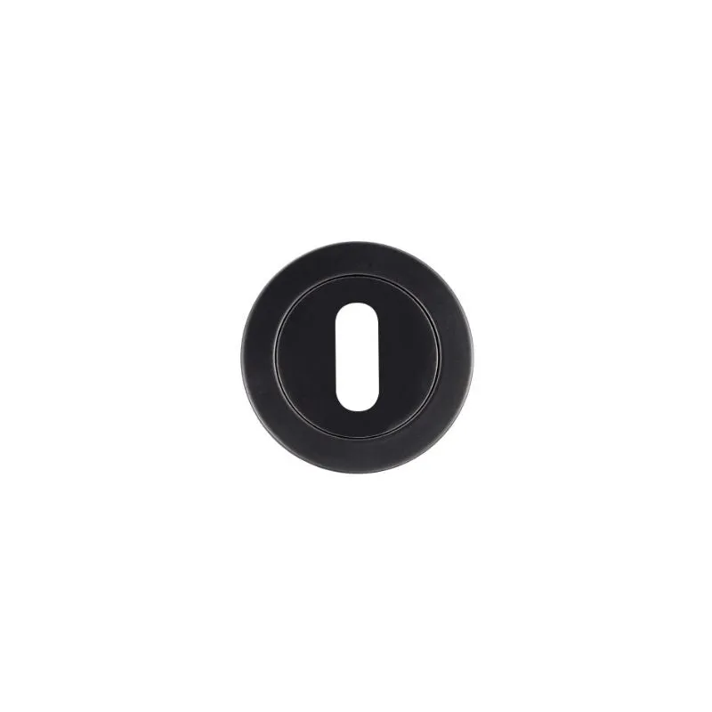 Zoo Standard Profile Escutcheon 50mm dia - powder coat black-Powder Coat Black